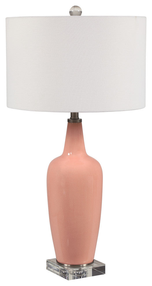 Uttermost 28369-1 Anastasia Light Pink Table Lamp