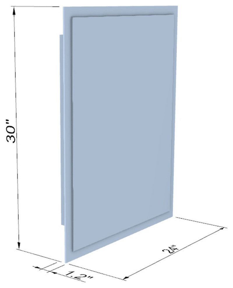 Livorno 24" Rectangle Frameless Modern LED Bathroom Vanity Mirror
