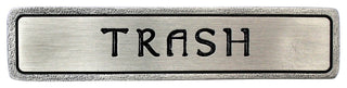 "TRASH" Pull Antique Pewter (Horizontal)