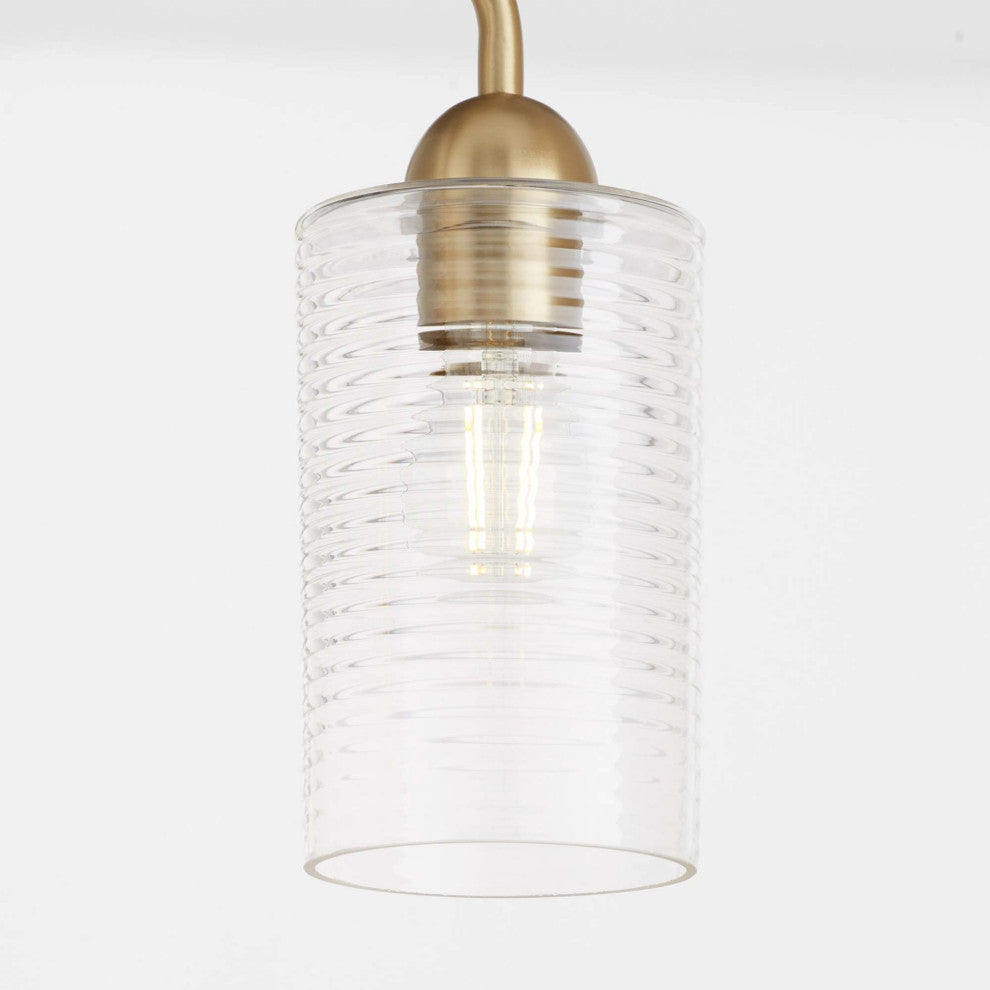 Quorum International 598-3 Charlotte 3 Light 24"W Vanity Light - Matte Black