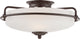 Quoizel GF1617PN Three Light Flush Mount Griffin Palladian Bronze