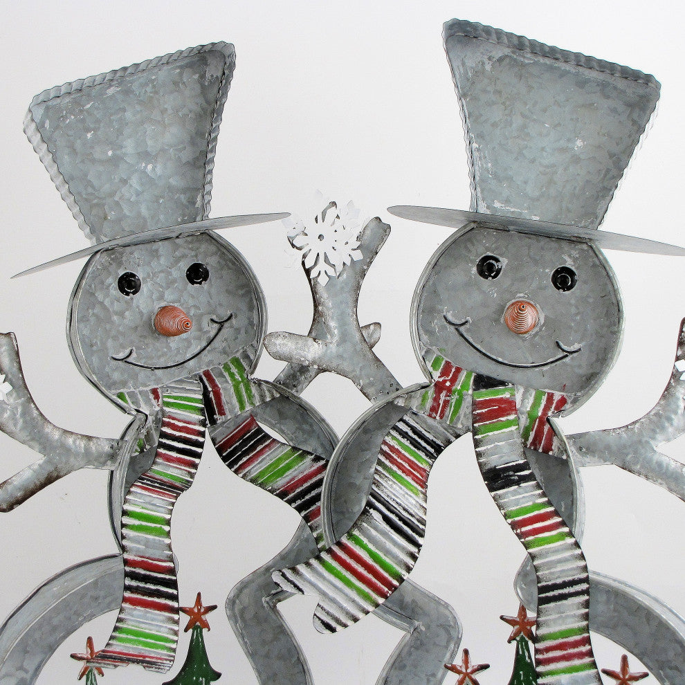 Galvanized Cookie Cutter Snowmen, Christmas Trees and Reindeer