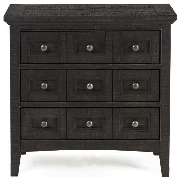 Magnussen Westley Falls 3 Drawer Nightstand in Relaxed Graphite