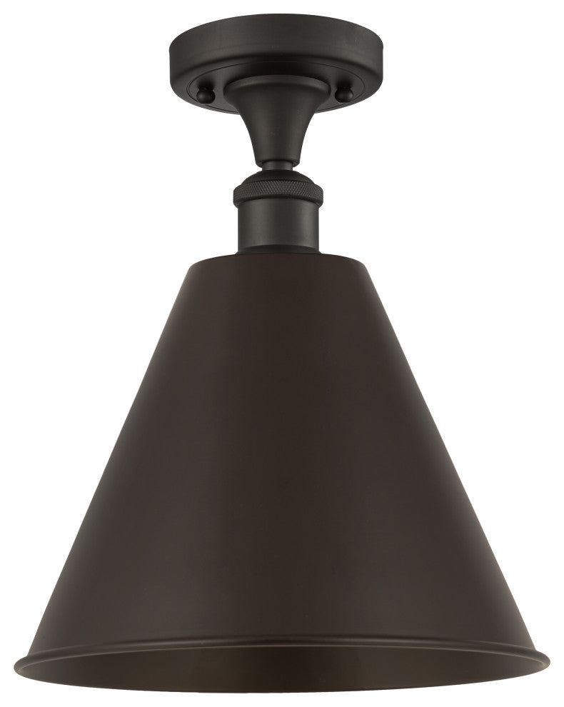 Innovations Lighting 516-1C-OB-MBC-12-OB 1 Light 12" Semi-Flush Mount