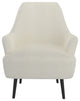 Modern Boucle Fabric Accent Chair, Cream