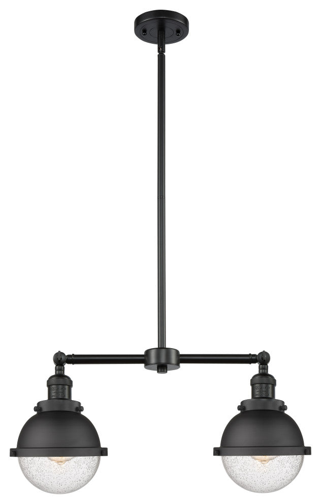 Innovations 209-BK-HFS-64-BK-LED 2 Light 18" Island Light, Matte Black