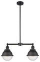 Innovations 209-BK-HFS-64-BK-LED 2 Light 18" Island Light, Matte Black