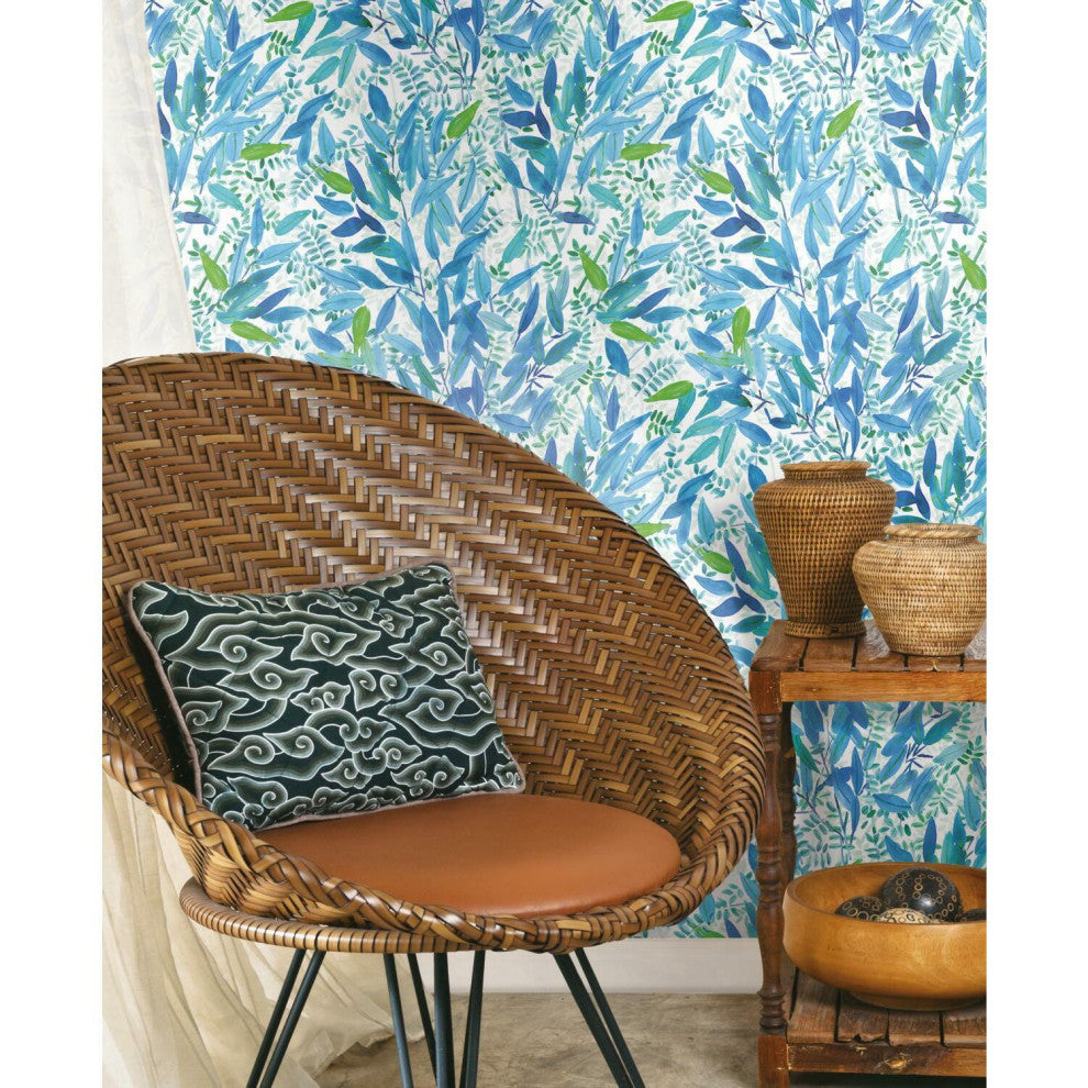Watercolor Leaves Peel & Stick Wallpaper