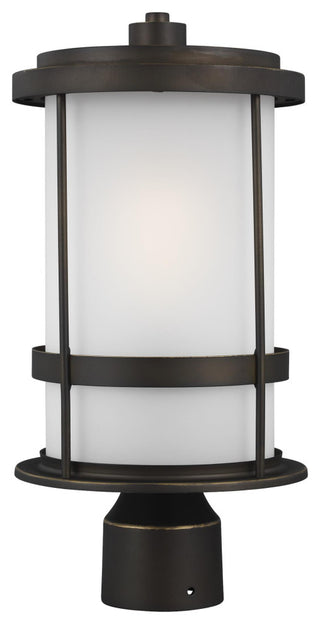 Wilburn 1-Light Outdoor Post Lantern, Antique Bronze