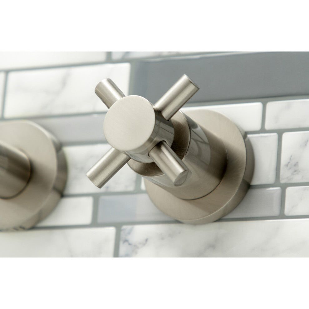 KS8058DX Wall Mount Tub Faucet, Brushed Nickel