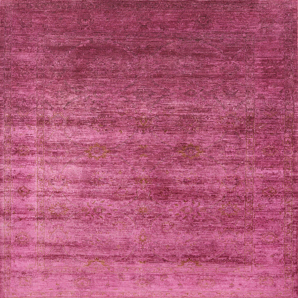 Ahgly Company Indoor Square Mid-Century Modern Area Rugs, 5' Square