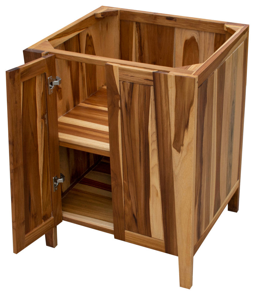EcoDecors Significado 24" Teak Free Standing Vanity in Natural