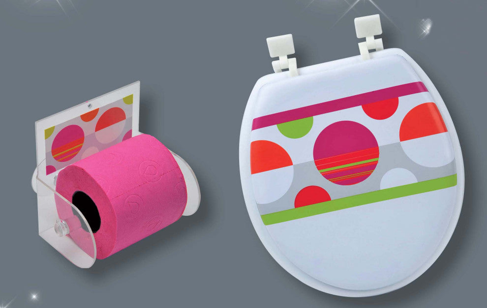 Eclats Toilet Paper Holder One Roll Tissue Dispenser Suction Mounted