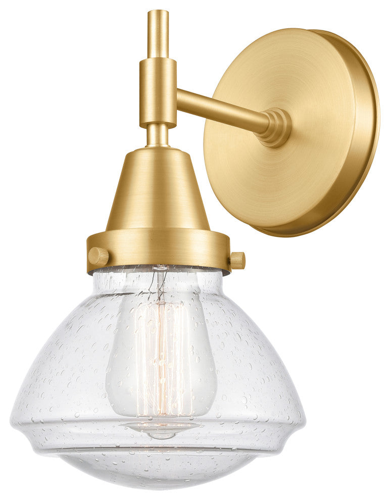 Innovations 447-1W-SG-G324-LED 1-Light Sconce, Satin Gold