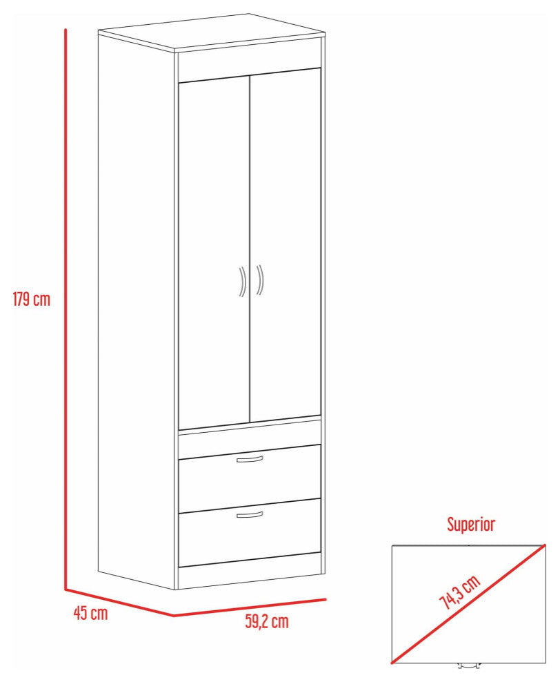Alabama Armoire, Light Gray