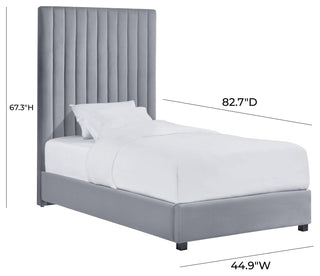Arabelle Grey Bed Twin