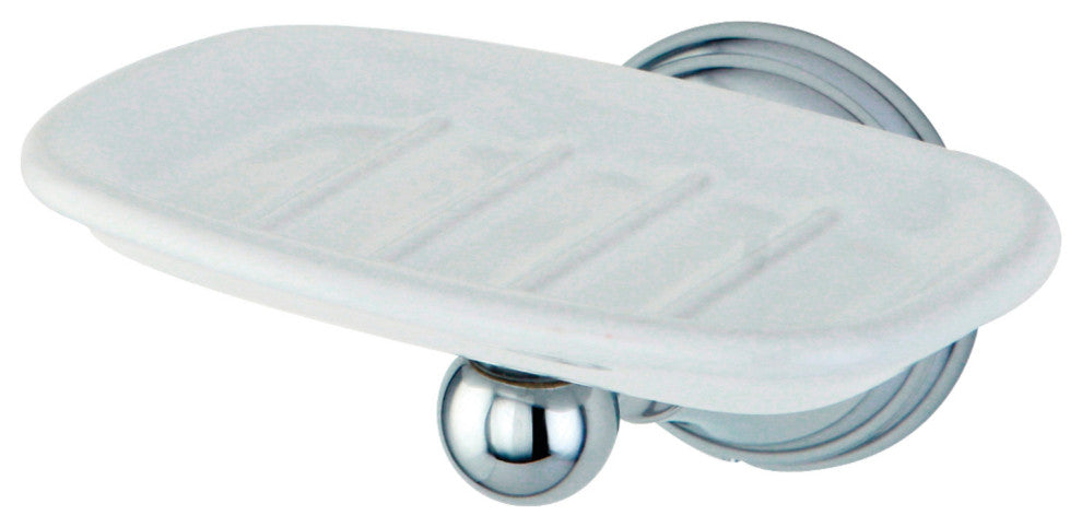 Kingston Brass Wall-Mount Soap Dish Holder, Polished Chrome