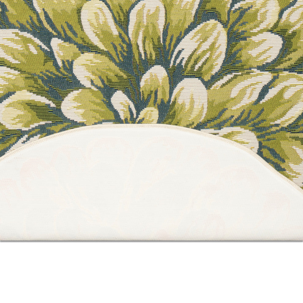 Esencia Mum Indoor/Outdoor Mat Green 3'3"x3'3"