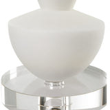 Lido White Stone Candleholders, Set/2"