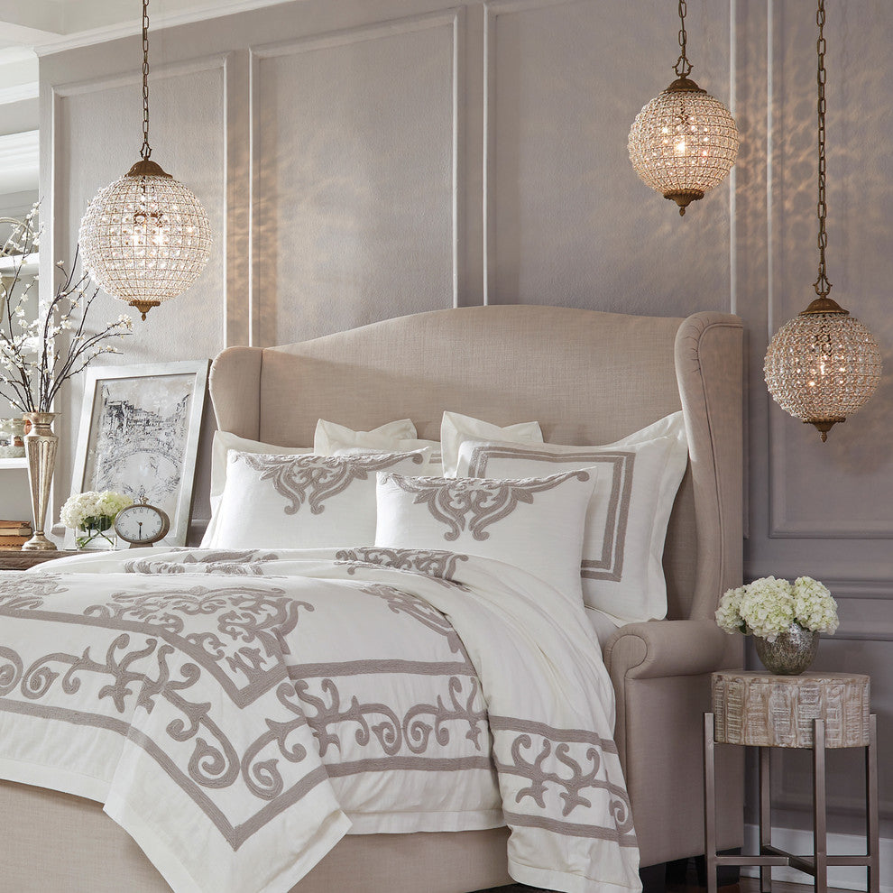 Allesandria 3-Light Crystal Chandelier Large by Kosas Home