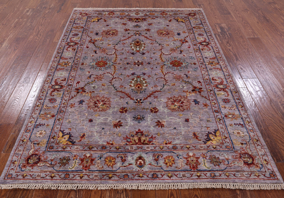Persian Tabriz Hand Knotted Wool Rug 5' 0" X 6' 8" Q7564