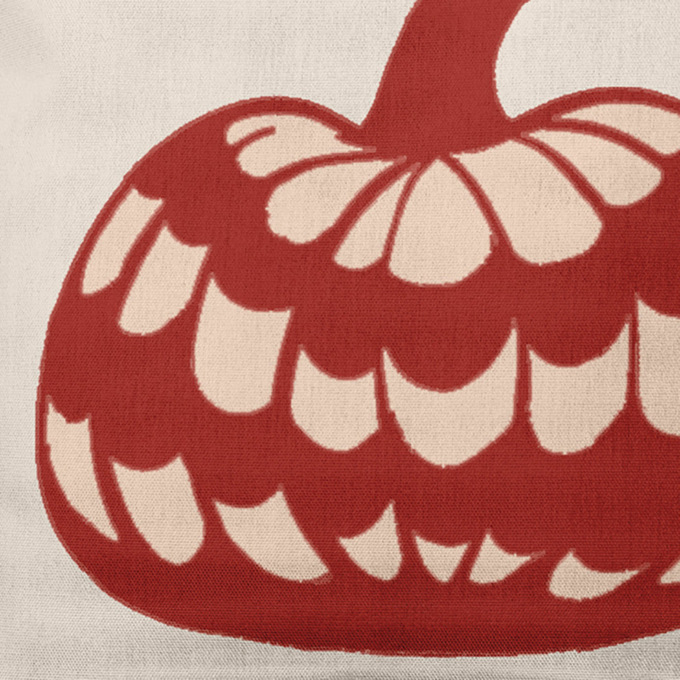 20" x 20" Pumpkin Perfection Decorative Throw Pillow, Maple Red