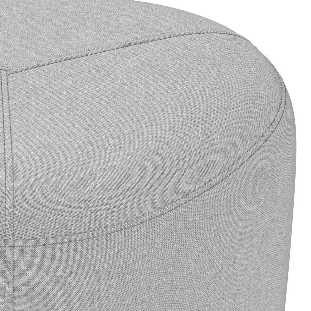 Moore Small Ottoman, Light Grey