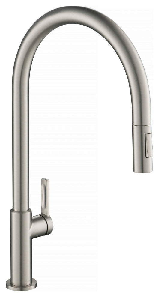 Oletto Pull-Down 1-Hole Kitchen Faucet, Spot Free Stainless Steel