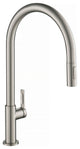 Oletto Pull-Down 1-Hole Kitchen Faucet, Spot Free Stainless Steel