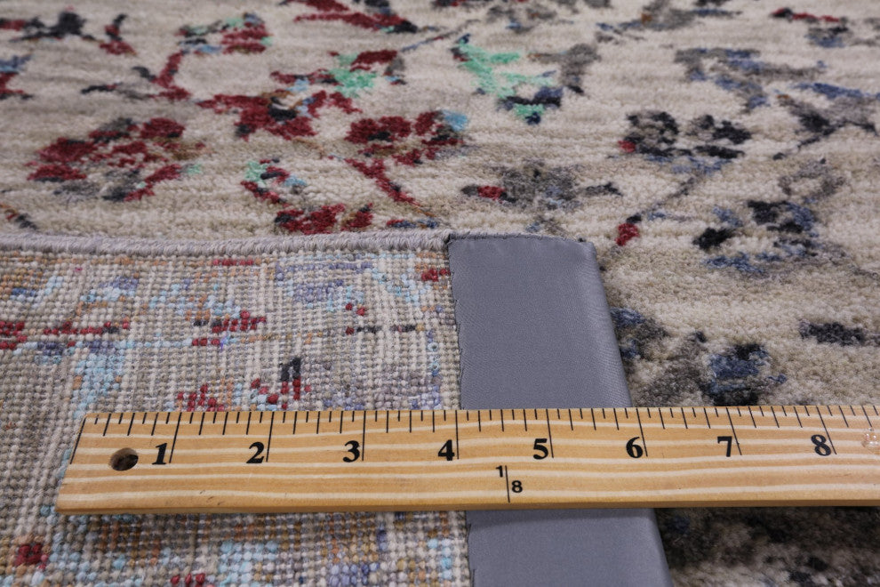 3' 2" X 5' 0" Persian Wool and Silk Hand Knotted Rug Q6324
