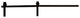 Bypass Barn Door Hardware, Black, 96"