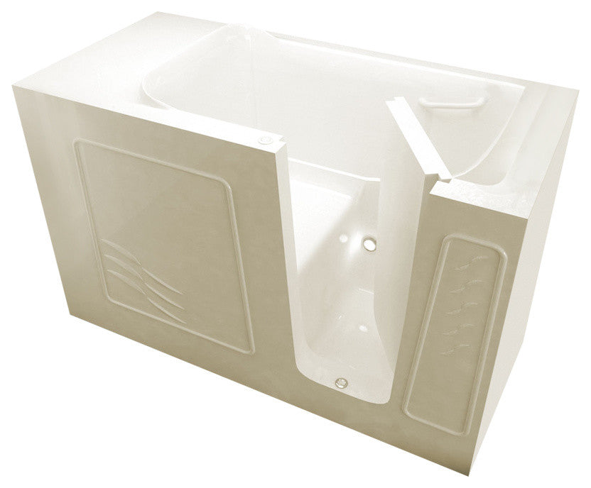 MediTub Walk-In 30 x 60 Right Drain Biscuit Soaking Walk-In Bathtub