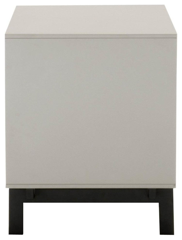 2-Drawer Modular TV Stand In White and Black