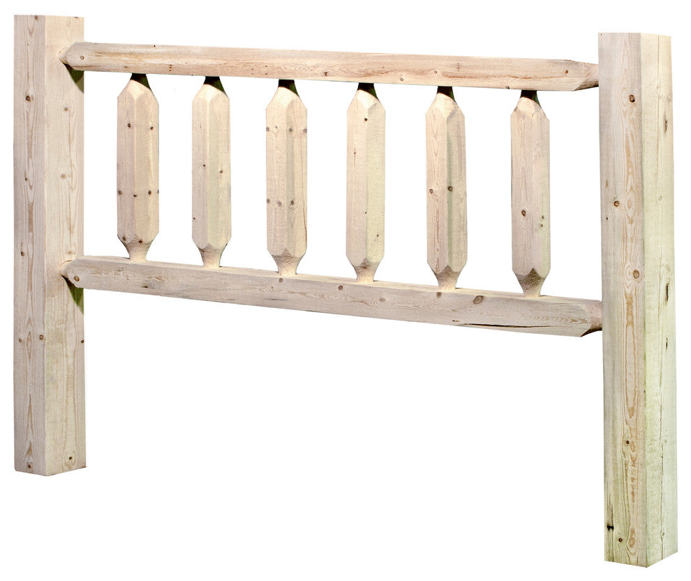 Homestead Collection Full Headboard, Clear Lacquer Finish
