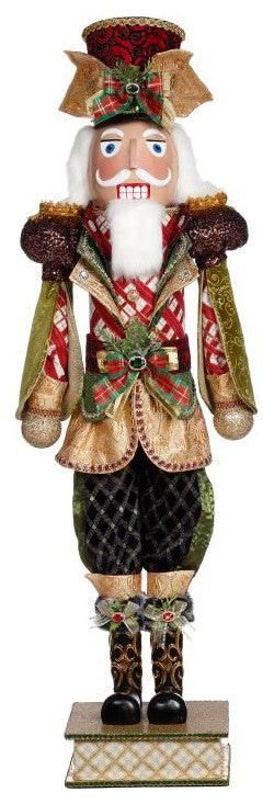 HOLIDAY PLAID NUTCRACKER, 48inches