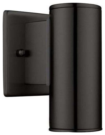 1x50W Outdoor Wall Light, Matte Black Finish, 1 Light