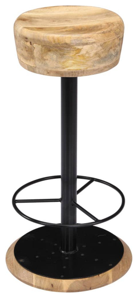 Vidaxl Bar Stools 2-Piece Solid Mango Wood