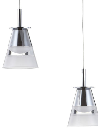 Alain 1-Light Adjustable Metal Integrated LED Pendant, 19.5"