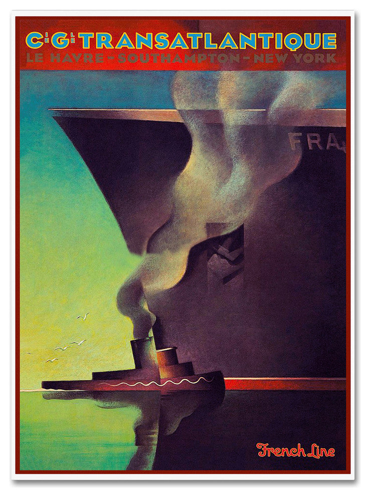 Vintage Lavoie 'Travel Ship 134' Canvas Art, 19x14