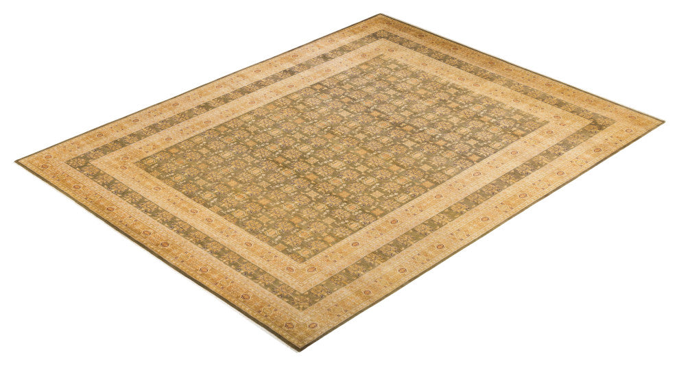 Mogul, One-of-a-Kind Hand-Knotted Area Rug Green, 9'4"x12'2"