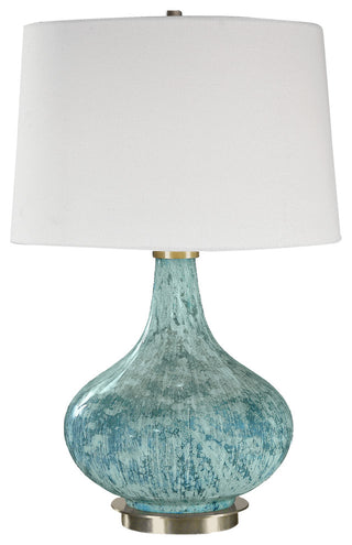 Uttermost Celinda Glass Lamp, Blue-Gray