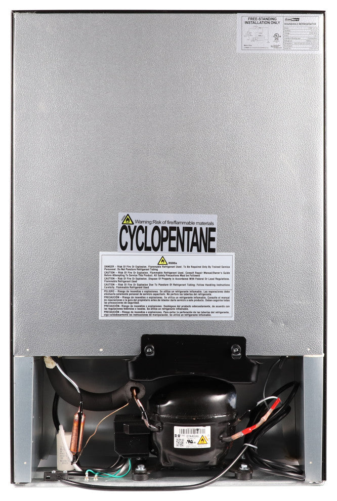 Conserv 4.5 cu. Ft. Compact Refrigerator-Stainless, Reversible Door