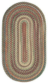 Sherwood Braided Oval Rug, Amber, 2'x8' Runner