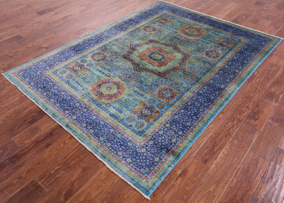 5' 5" X 7' 5" Mamluk Handmade Wool Rug - Q12607
