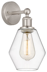 Edison Cindyrella 6" Sconce, Brushed Satin Nickel, Clear Shade
