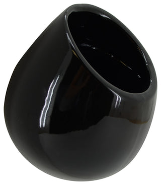 Small Round Wall Planter, Black