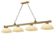 Zlite 2306-4RB-DGM14 4-Light Billiard, Golden Mottle