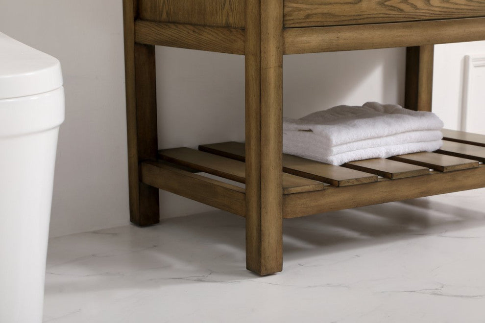 Home Living 22" Farmhouse Driftwood-Light Bathroom Vanity