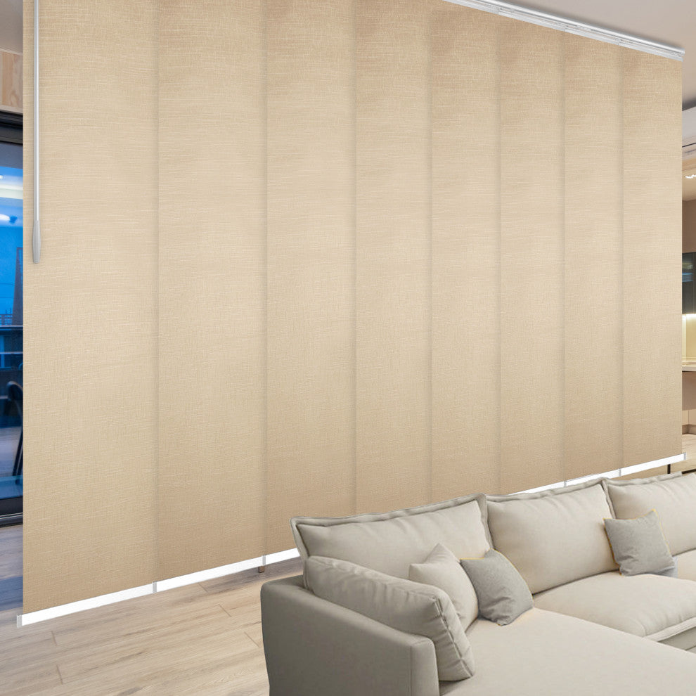 Osweald 8-Panel Track Extendable Vertical Blinds 130-175"W