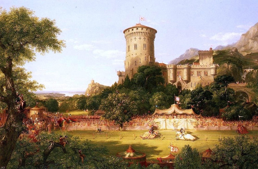 Thomas Cole The Past, 18"x27" Wall Decal